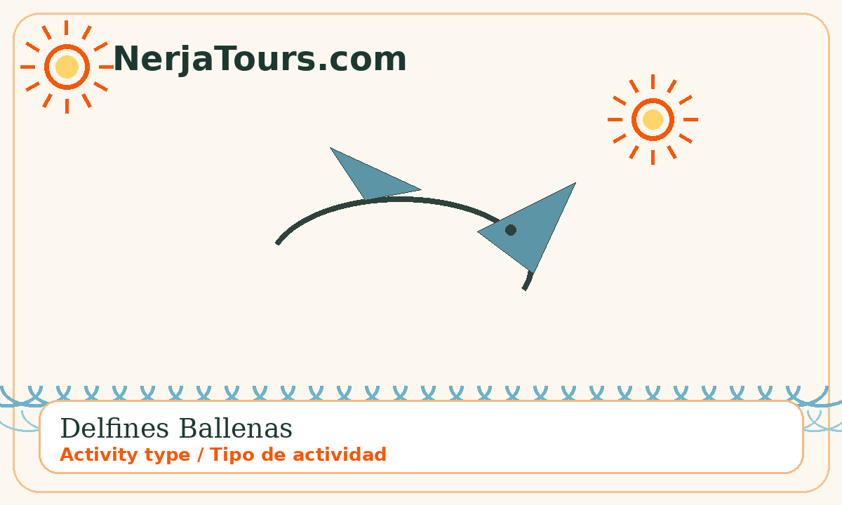 Tipo de actividad: delfines ballenas