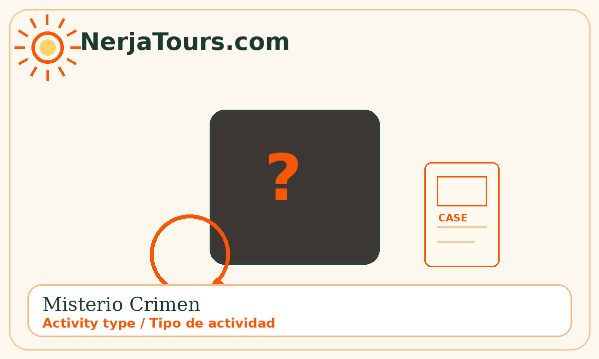 Tipo de actividad: misterio crimen
