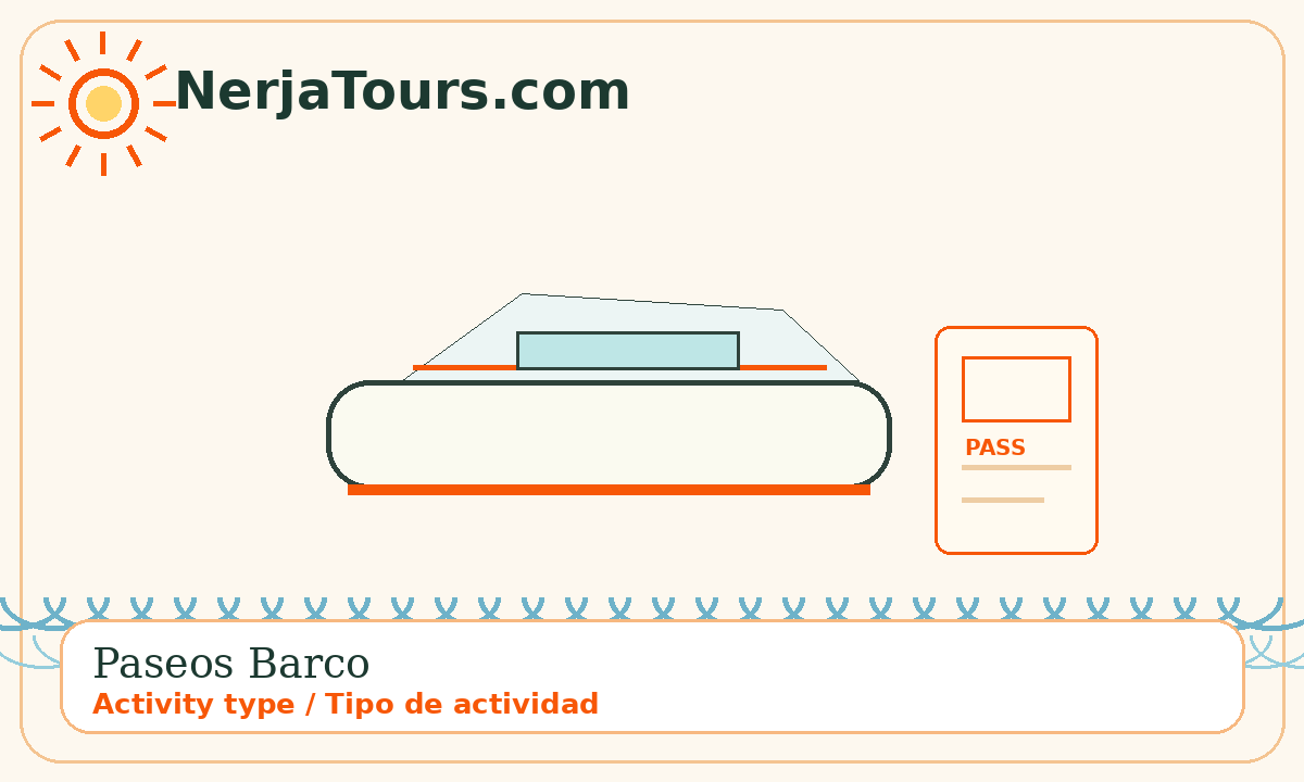 Tipo de actividad: paseos barco