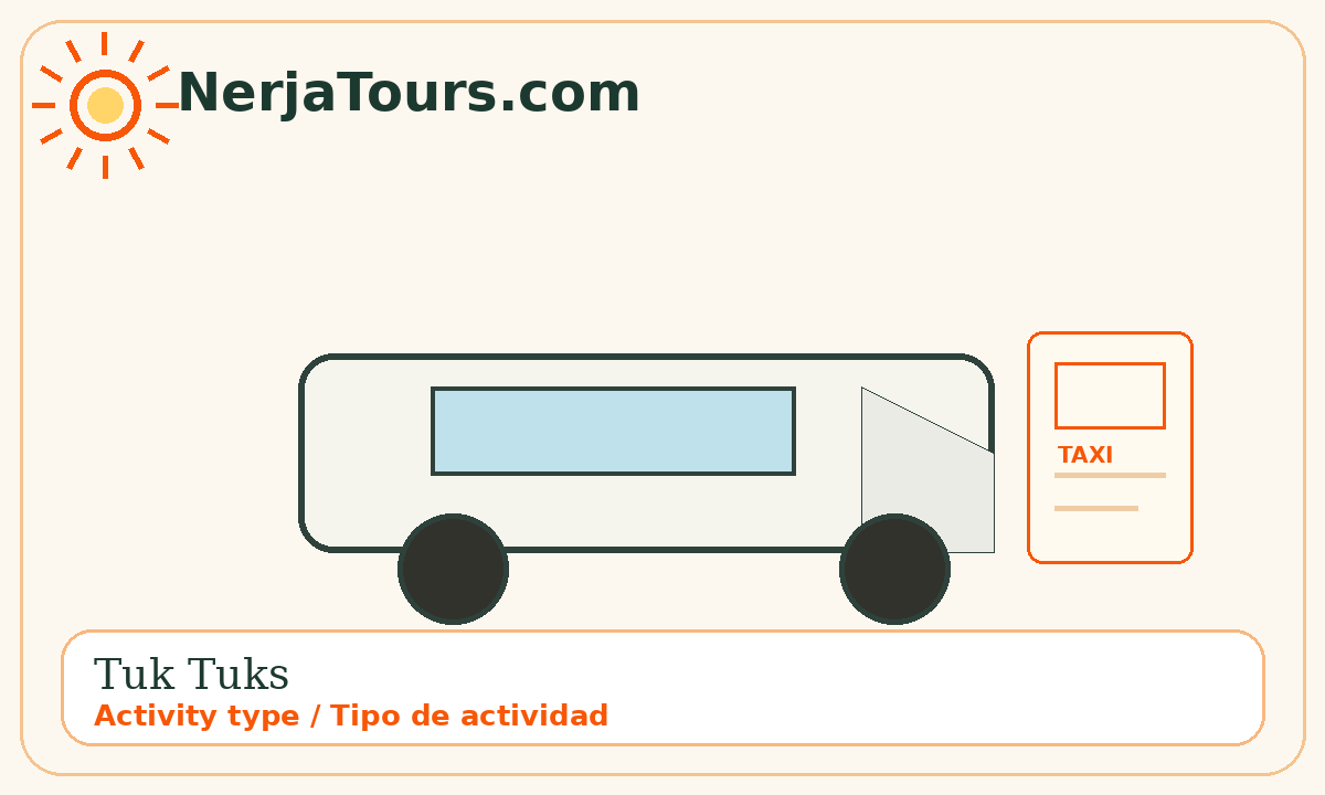 Tipo de actividad: tuk tuks